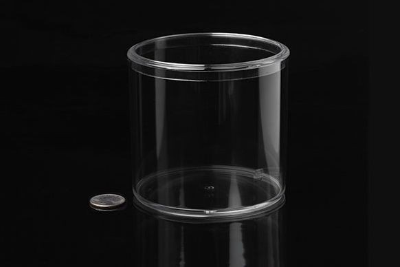 Runde Kunststoffbox mit Flachdeckel (Klein), 10cm x 8,7cm